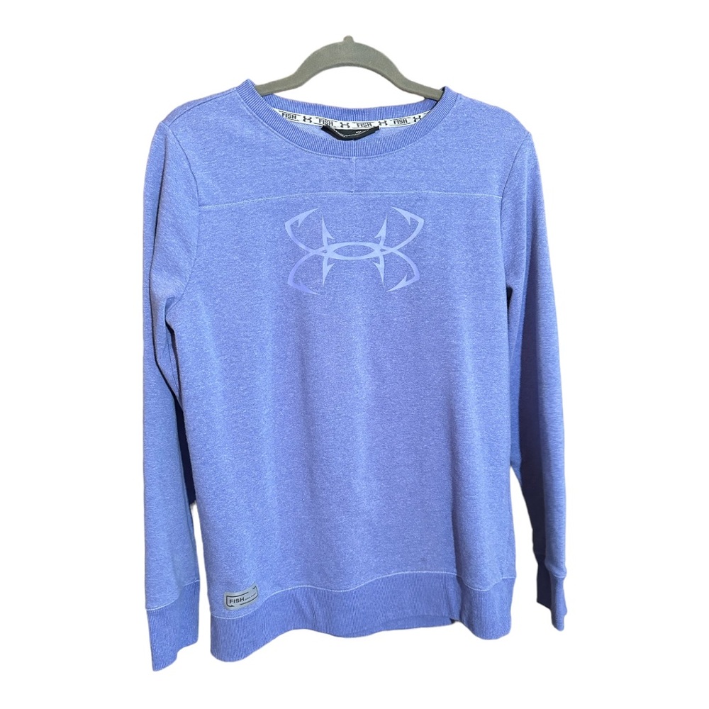 UNDER ARMOUR blue long sleeve pull over athletic comfy sweater